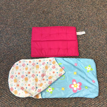Load image into Gallery viewer, Floral Sleeping Bag for 18&quot; Doll
