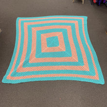 Load image into Gallery viewer, knitted striped blanket
