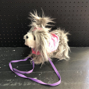 Plush Puppy w/Leash for 18" doll