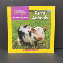 Load image into Gallery viewer, Farm Animals (National Geographic Kids Look &amp; Learn) (Mammals) -educational
