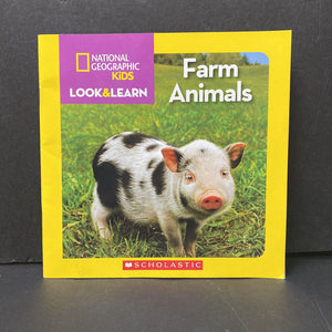 Farm Animals (National Geographic Kids Look & Learn) (Mammals) -educational