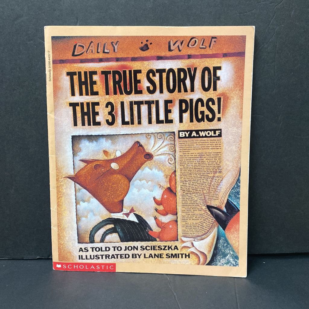 the true story of the three little pigs book cover