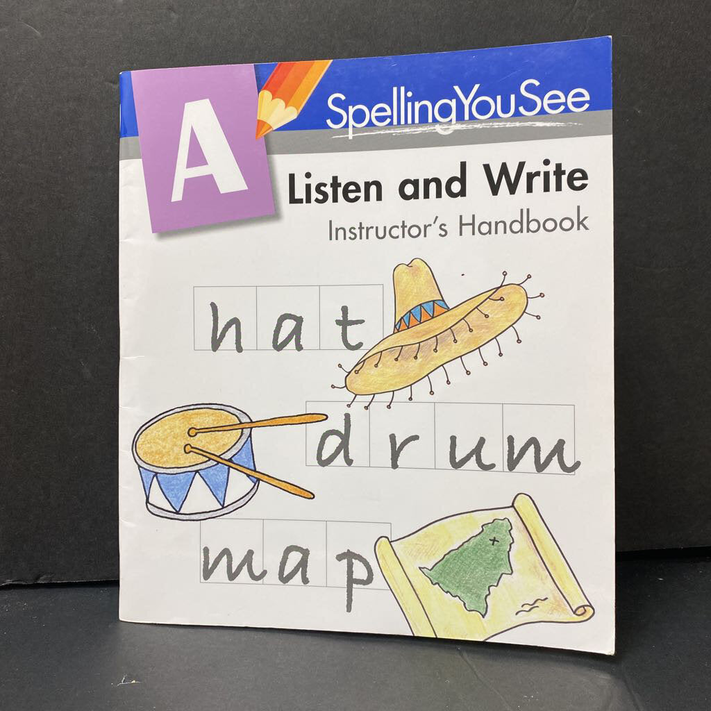 Listen and Write Instructor's Handbook (SpellingYouSee) -workbook