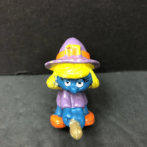 Smurfette Halloween Witch Peyo Toy 1982 Vintage Collectible