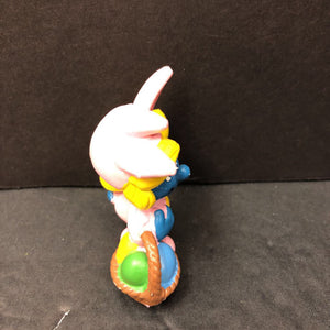 Smurfette Easter Bunny Peyo Toy 1982 Vintage Collectible