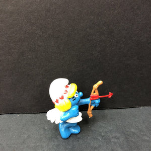 Cupid Smurfette Valentine Peyo Toy1982 Vintage Collectible