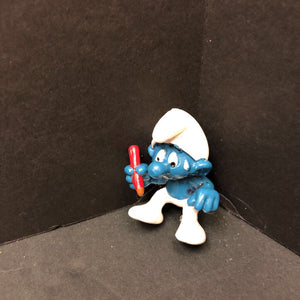 Student Smurf Peyo Toy 1981 Vintage Collectible