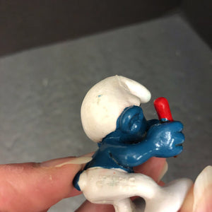 Student Smurf Peyo Toy 1981 Vintage Collectible