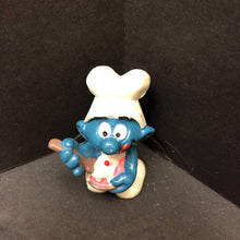 Load image into Gallery viewer, Greedy Smurf Pastry Chef Peyo Toy 1983 Vintage Collectible
