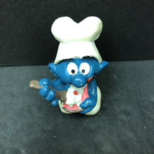 Load image into Gallery viewer, Greedy Smurf Pastry Chef Peyo Toy 1983 Vintage Collectible
