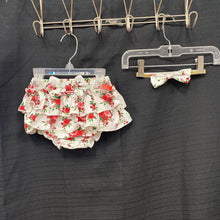 Load image into Gallery viewer, Floral bloomers w/ headband
