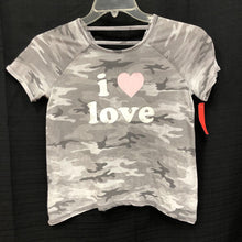 Load image into Gallery viewer, &quot;I love&quot; camouflage top
