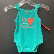 Load image into Gallery viewer, &quot;My heart belongs to mommy&quot; onesie

