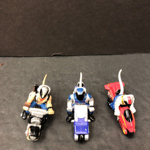 3pk Micro Machines Mice on Motorcycles 1993 Vintage Collectible (Biker Mice from Mars)