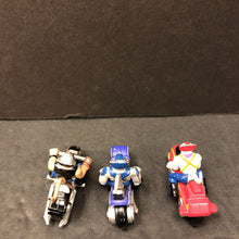 Load image into Gallery viewer, 3pk Micro Machines Mice on Motorcycles 1993 Vintage Collectible (Biker Mice from Mars)

