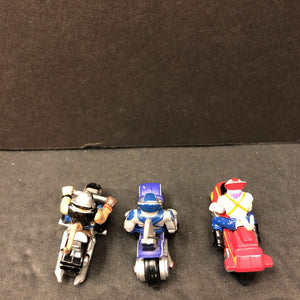 3pk Micro Machines Mice on Motorcycles 1993 Vintage Collectible (Biker Mice from Mars)