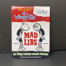Load image into Gallery viewer, Diary of a Wimpy Kid Mad Libs -activity
