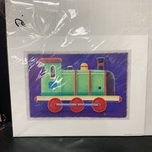 Load image into Gallery viewer, Green Steam Train Print
