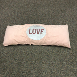 Reverse Sequin "Love" Body Pillow