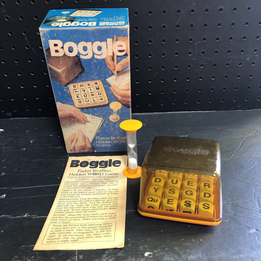Boggle 1980 Vintage Collectible
