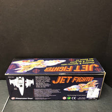 Load image into Gallery viewer, Bump &amp; Go Action Light Up Jet Fighter Plane Battery Operated (New)
