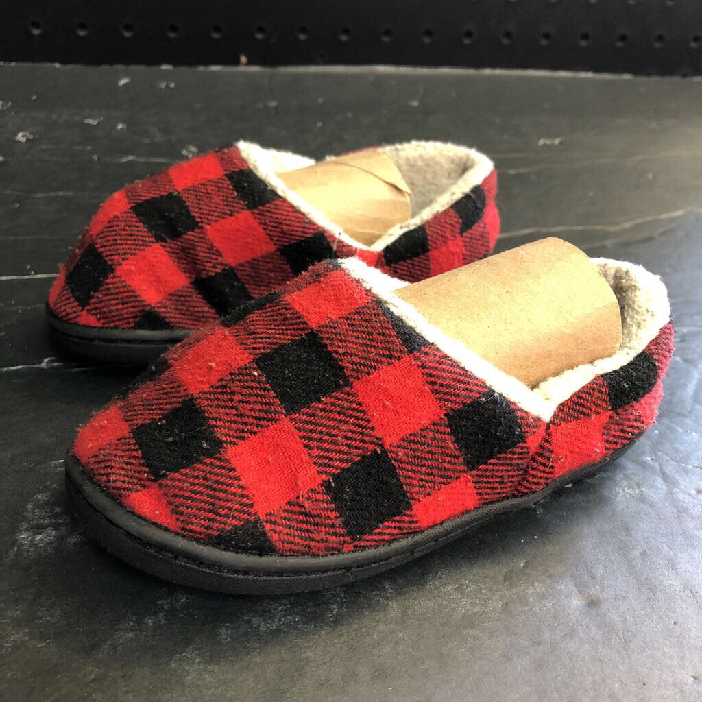 Boys Checkered Slippers