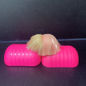 doll wig w/ case