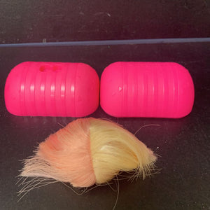 doll wig w/ case