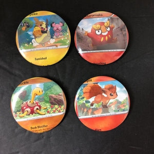 4pc Collectible Pin Buttons