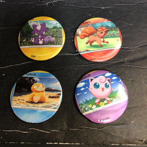 4pc Collectible Pin Buttons