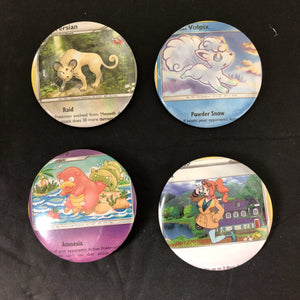 4pc Collectible Pin Buttons