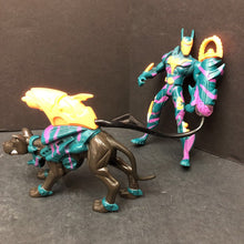 Load image into Gallery viewer, Deluxe Neon Camo Batman w/ Ace the Bathound Figure 1998 Vintage Collectible
