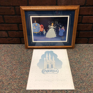 Cinderella Framed Exclusive Commemorative Lithograph 1995 Vintage Collectible