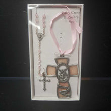 Load image into Gallery viewer, Baby Cross &amp; Rosary Set
