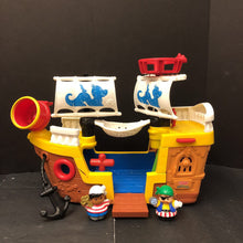Load image into Gallery viewer, Pirate Ship Boat w/Figures Battery Operated
