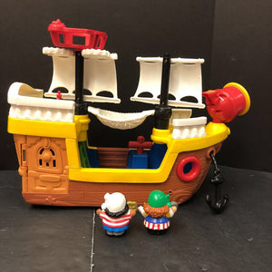 Pirate Ship Boat w/Figures Battery Operated