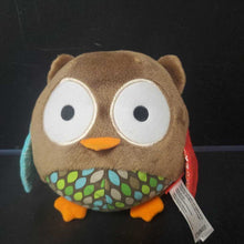 Load image into Gallery viewer, Treetop Friends Chime Ball Owl Rattle Toy
