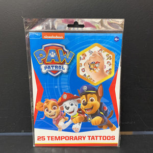 Paw Patrol temporary tattoos (NEW)