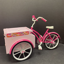 Load image into Gallery viewer, Treat Cycle Ice Cream Cart Bicycle for 18&quot; Doll
