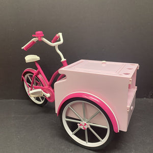 Treat Cycle Ice Cream Cart Bicycle for 18" Doll