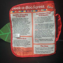 Load image into Gallery viewer, &quot;Peek-a-Boo Forest&quot; Soft Book
