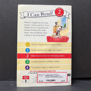 Marley Learns A Lesson (I Can Read Level 2)- Reader