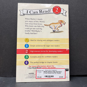 Marleys Big Adventure (I Can Read Level 2)- Reader