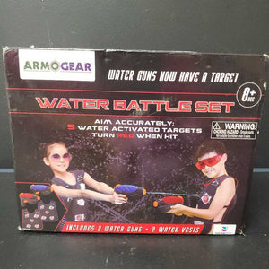 4pc Water Battle Water Gun & Water Vest Set (Armogear)