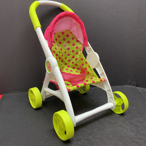 Apple print stroller for baby doll