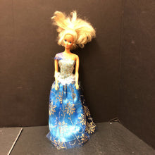 Load image into Gallery viewer, Doll in Sparkly Flower Dress 1976 Vintage Collectible
