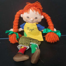 Load image into Gallery viewer, Pippi Longstocking Plush Doll 1988 Vintage Collectible (Omega Toys)

