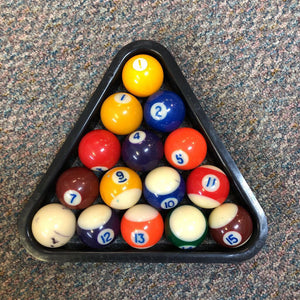 Billiard Ball Set w/Triangle