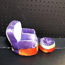 Load image into Gallery viewer, Plush Chair w/Foot Stool for 13&quot; Doll
