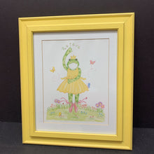 Load image into Gallery viewer, Ballerina Frog Framed Lithograph
